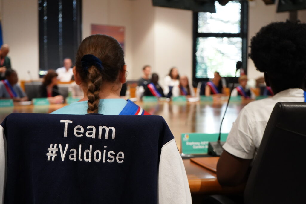 Photo d'une séance du Conseil Départemental des Jeunes